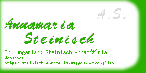 annamaria steinisch business card